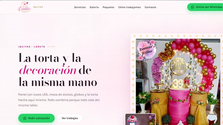Web de Eventos D'GLAR